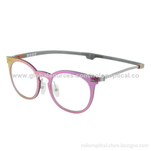 Lavender New Revolution Eyeglasses with Magnet Temple Tip